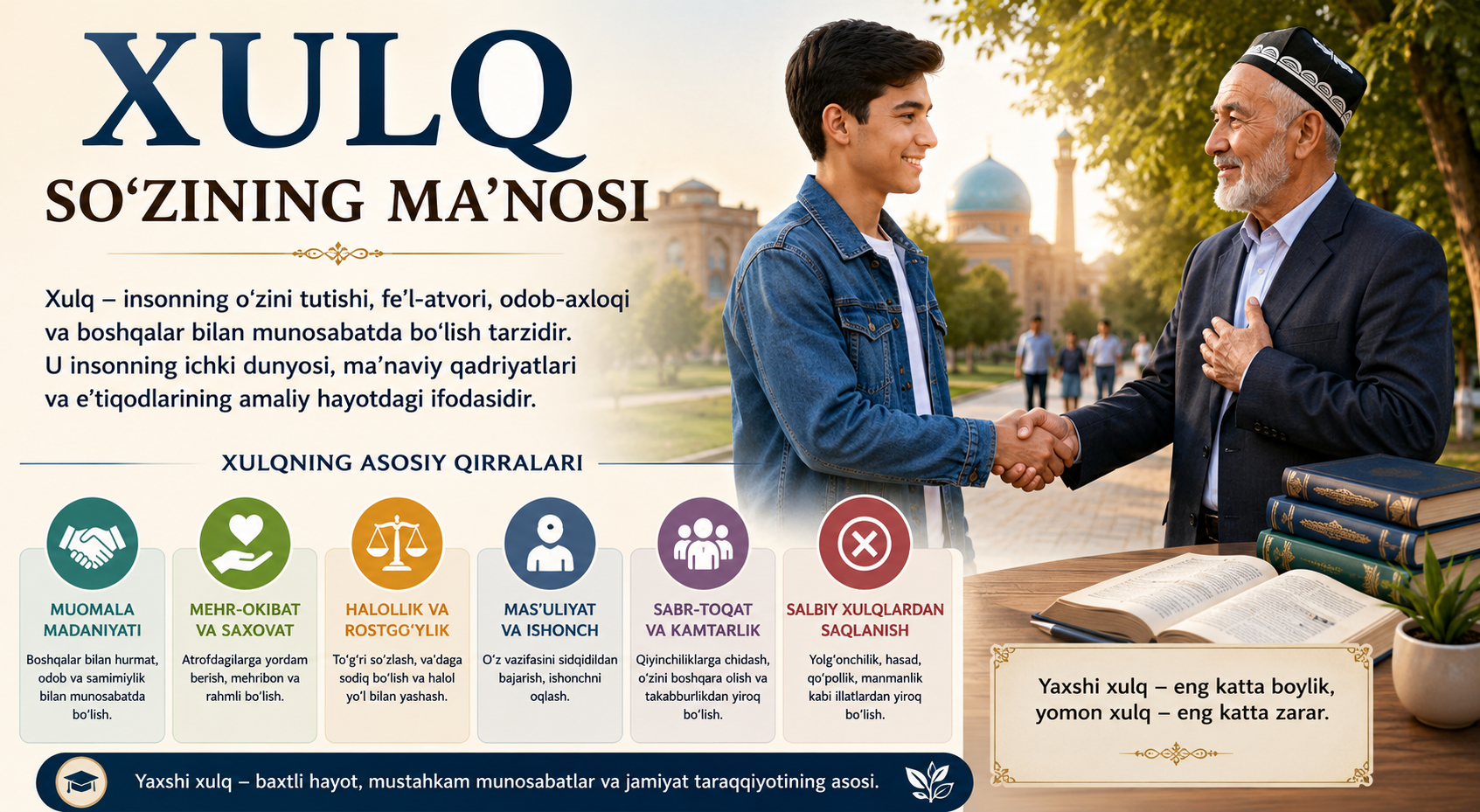 Xulq So‘zining Ma’nosi | Inson Fe’l-atvori va Axloqiy Tushunchalar
